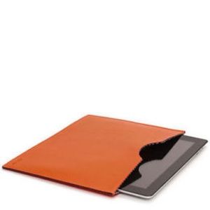 Jack Spade Orange WESSON leather tablet slip
